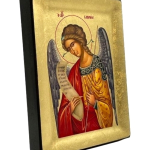 Icon of Archangel Gabriel S Series Sideview and Size, Religious Artwork