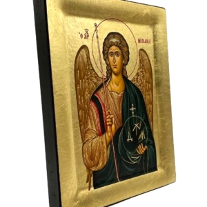 Icon of Archangel Michael S Series Sideview and Size, Religious Artwork