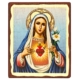 Icon of Immaculate Heart of Virgin Mary SW Series, Spiritual Artwork