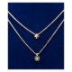 14k Gold Plated 925 Silver Double Chain Necklace With Cross & European Crystal Pendants – Spiritual Jewelry