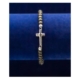 Christian Jewelry Lava Rock 925 Silver Cross Pendant