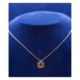 Elegant Gold Plate Cut out Cross Pendant Necklace