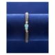 Christian Jewelry: Macramé Bracelet 925 Silver With Blue Enamel Cross Pendant