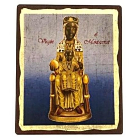 Icon of Virgin of Montserrat SW Series, Spiritual Artwork