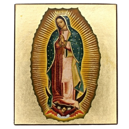 Icon of Virgin Mary of Guadalupe S Series Freestanding - Spiritual Artwork