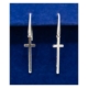 925 Silver Hanging Wire Hook Cross Earrings– Christian Jewelry