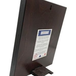 D Series: Back View Showing Stand and Certificate