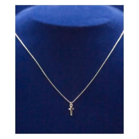 Classic 1/4 Inch Sterling Silver Cross 16 Inch Cable Chain – Christian Jewelry