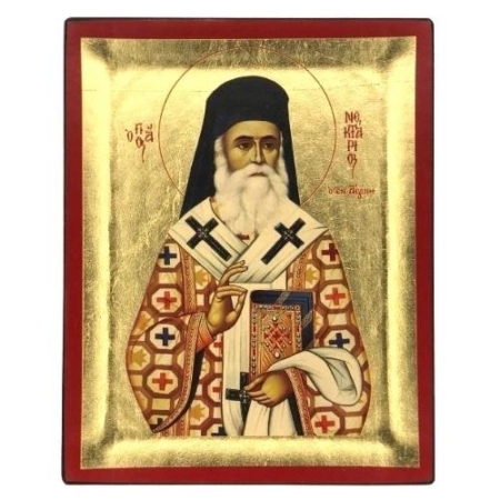Icon of Saint Nektarios S Series, Religious Artwork