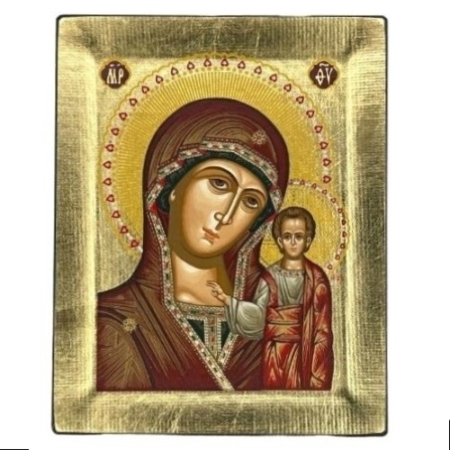Icon of Virgin of Kazan S Series, Spiritual Artwork