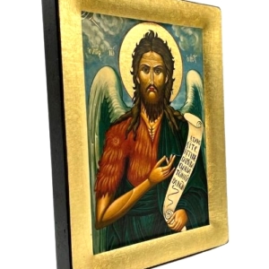 Icon of Saint John the Baptist S Series Side view, Religious Artwork