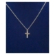 Sterling Silver 1/2 Inch Cross Pendant With 16 inch Cable Chain– Christian Jewelry