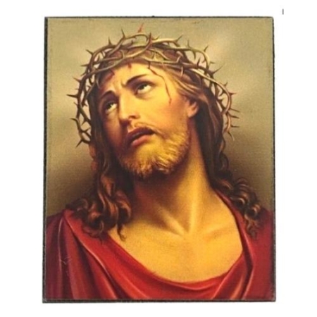 Icon of Jesus Christ Crown of Thorns Magnet S Series, Spiritual Artwork