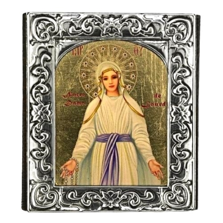 Christian art painting Virgin Mary - Lady of Lourdes