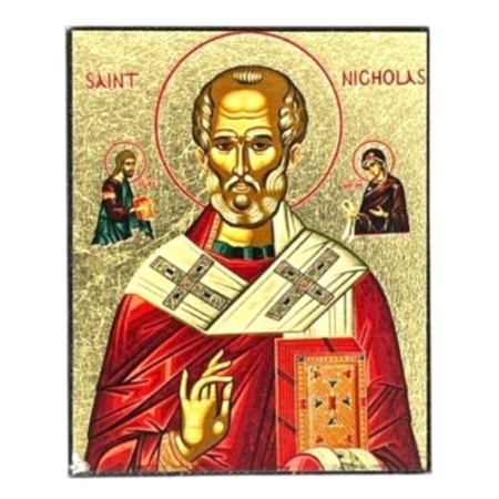 Icon of Saint Nicholas Magnet S Series, Spiritual Artwork
