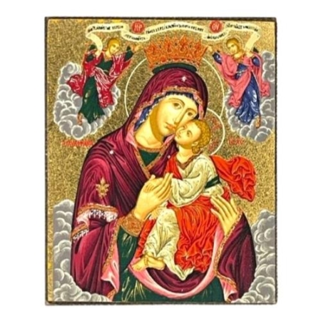Icon of Virgin Mary Glykofilousa - Sweet Kissing Magnet S Series, Spiritual Artwork