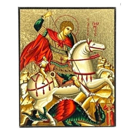 Icon of Saint George Magnet S Series, Spiritual Artwork