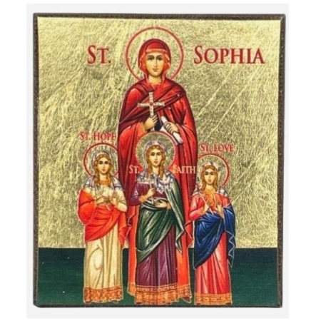 Icon of Saint Sophia S Series Freestanding, Spiritual Artwork