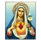 Icon of The Immaculate Heart of Virgin Mary Magnet S Series, Spiritual Artwork
