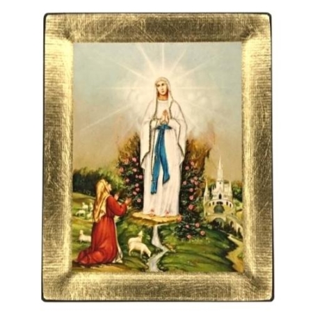 Icon of Virgin Mary - Lady of Lourdes S Series, Religious Artwork
