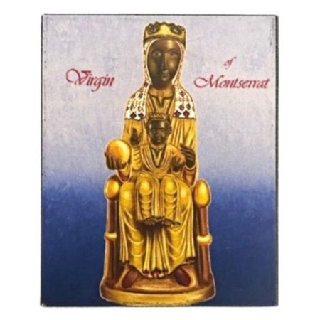 Icon of Virgin of Montserrat Magnet S Series, Spiritual Artwork