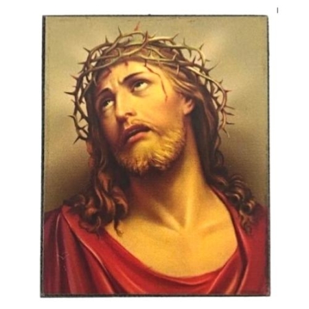 Icon of Jesus Christ Crown of Thorns Freestanding S Series, Spiritual Artwork