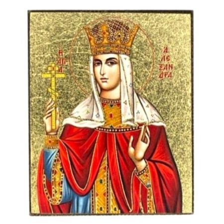 Icon of Saint Alexandra Magnet S Series, Spiritual Artwork and illustratively correct