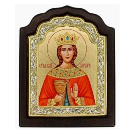 Saint Barbara Icon C Series -Christian Art