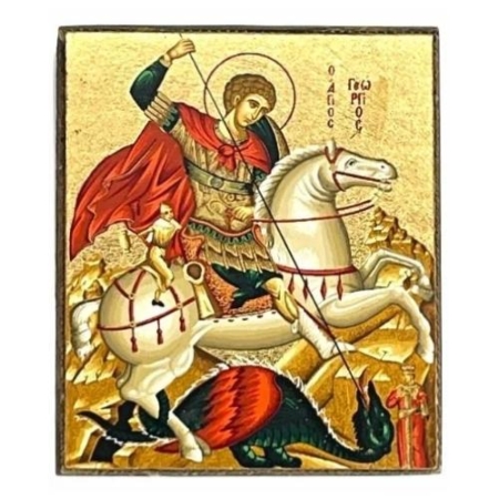 Icon of Saint George Freestanding S Series, Spiritual Artwork