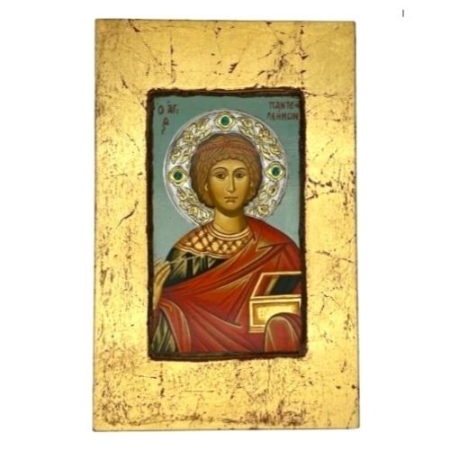 Icon of Saint Panteleimon FS Series, Religious Artwork