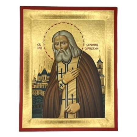Icon of Saint Seraphim of Sarov S Series, Religious Artwork