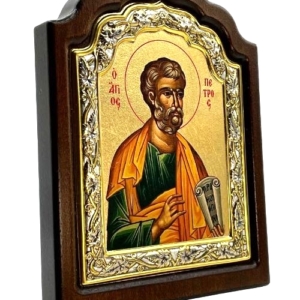 Icon of Saint Peter C Series Sideview, Spiritual Artwork