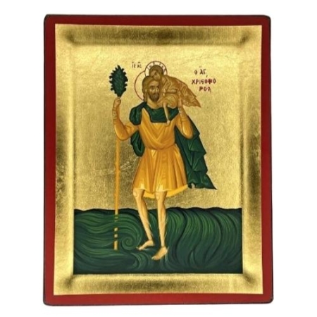 Icon of Saint Christopher S Series, Religious Artwork