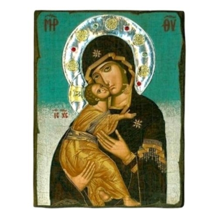 Icon of Virgin Mary of Vladimir SWS Series, Spiritual Artwork