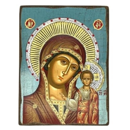 Icon of Virgin Mary of Kazan SWS Series, Spiritual Artwork