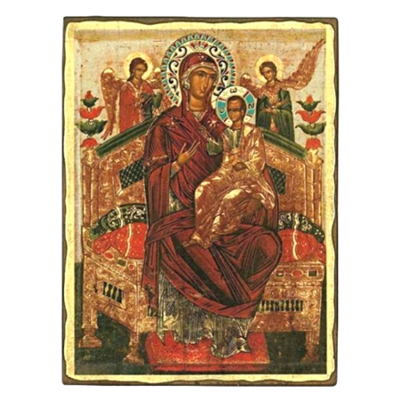 Icon of Virgin Mary Pantanassa SW Series (Standard Style), Spiritual Artwork