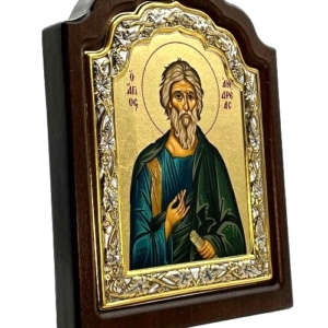 Icon of Apostle Andreas C Series Sideview, Spiritual Artwork