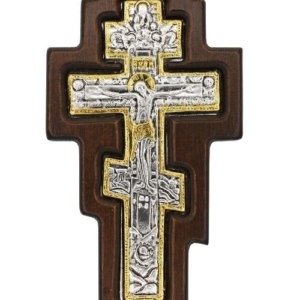 Blessing Cross 925 Silver and Wood - Spiritual Arrwork
