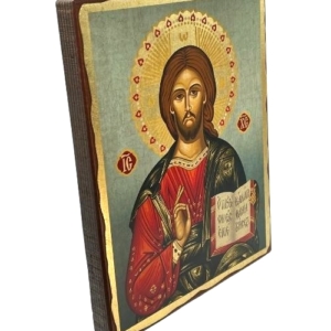 Icon of Christ of Kazan Pantocrator SW Series (Standard Style), Side view, Orthodox Artwork
