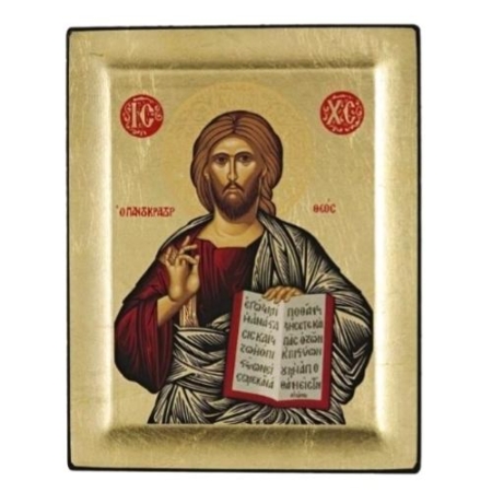 Icon of Jesus Christ Pantocrator S Series, Religious Artwork
