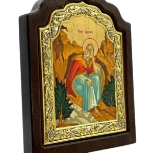 Icon of Elias the Prophet C Series Sideview, Spiritual Artwork