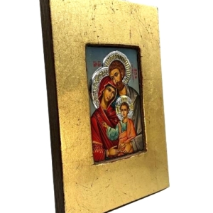 Icon of The Holy Family FS Series Sideview and Size, Spiritual Artwork