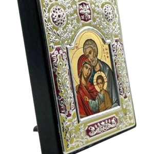Icon of The Holy Family ME Series Sideview, Religious Artwork