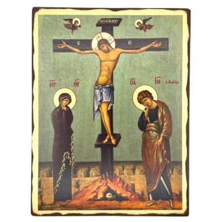Icon of The Crucifixion SW Series (Standard Style), Spiritual Artwork