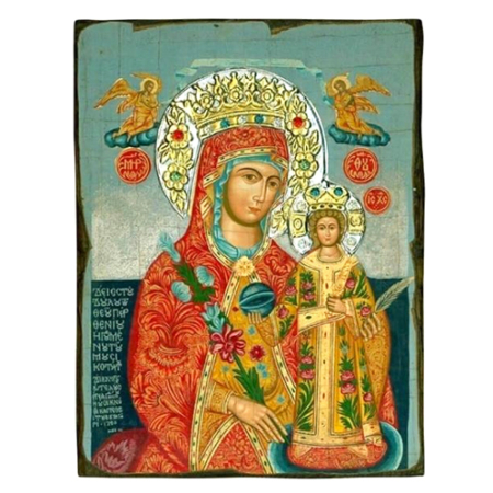 Icon of Virgin Mary of Roses SWS Series, Spiritual Artwork