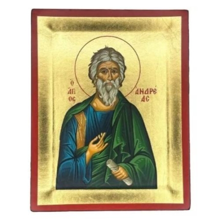 Icon of Apostle Andreas S Series, Religious Artwork