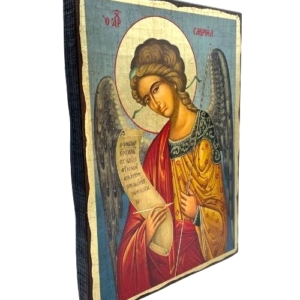 Icon of Archangel Gabriel SW Series (Standard Style), Side view, Orthodox Artwork