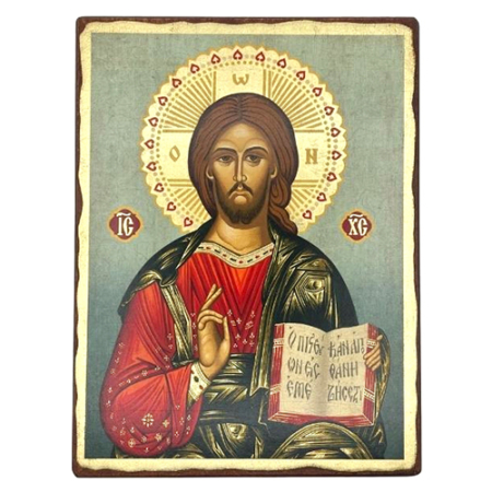 Icon of Christ of Kazan Pantocrator SW Series (Standard Style), Spiritual Artwork