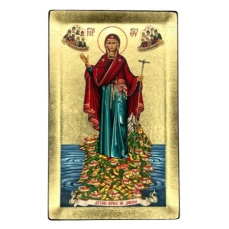 Icon of Virgin Mary Athonitissa S Series, Religious Artwork