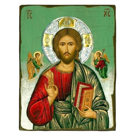 Icon of Jesus Christ Pantocrator SWS Series, Spiritual Artwork